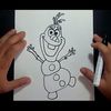 Como dibujar a Olaf paso a paso - Frozen
