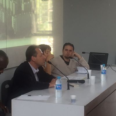 Science Po Grenoble avec mon ami Pierre Didier Tcheche . Entre institutions (Grenoble Alpes Métropole, le Conseil Départemental, la CAF, Sciences Po Grenoble et le laboratoire de recherche CERDAP2),