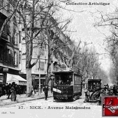 NICE le tramway place massena en 1913 (2)