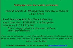 Nos actions nettoyages en Octobre 2018