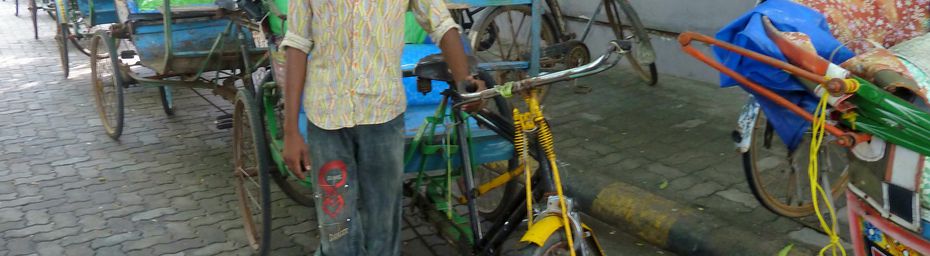 Promenade en cyclo-pousse dans Pondichery