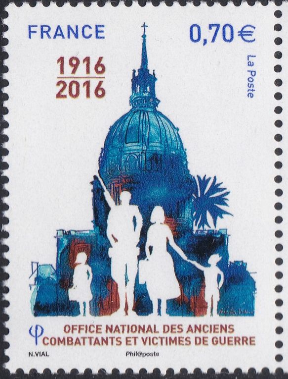 Philatélie et histoire. La première guerre mondiale. Hommages et aide aux victimes