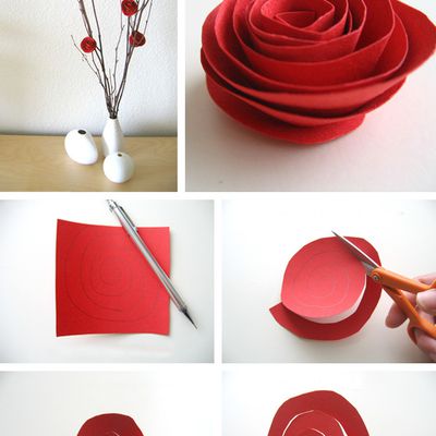 Un nouveau tuto rose en papier