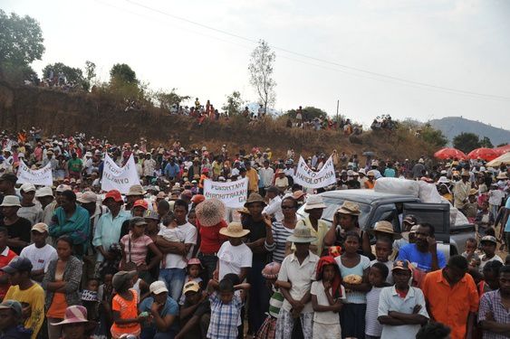 Vendredi 12 octobre 2012. Le Président Andry Rajoelina : première visite dans la Région Itasy (Soavinandriana, Analavory, Ampefy).