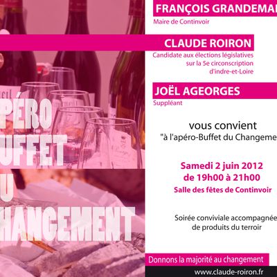 Apéro-buffet du changement avec Claude Roiron