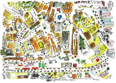 Mappe di Genova artistiche divertenti:          Le Ugol-Maps