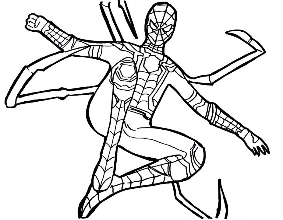 30 coloriages de Marvel : Spider-man #4 [Coloriage][Activité] - Le