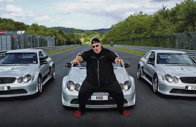 Kim Dotcom & Kimi Raikkonen Race Moded CLK-DTMs on the Nürburgring