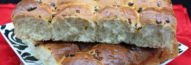 Brioche rectangulaire au lait ribot et aux pépites de chocolat