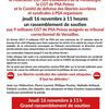 Rassemblement jeudi 16 novembre à 11 heures devant le tribunal de Versailles