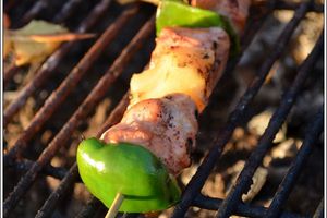 Brochette de poulet tandoori à l'ananas