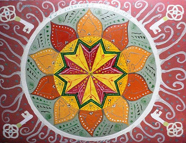 Album - Mandala à l'acrylique sur toile