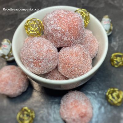 Truffes girly aux biscuits roses de Reims recette facile