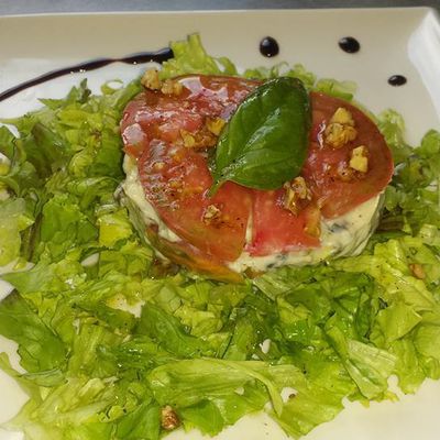 Méli-Mélo de Tomates à la Ricotta.