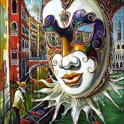 Masques - Carnaval - mardi-gras par les grands peintres - Alex Levin (1974)