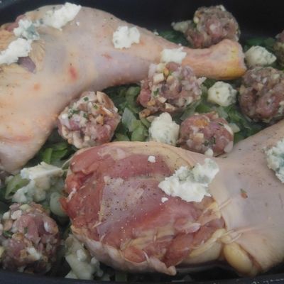GOURMANDES CUISSES DE POULET FARCIES