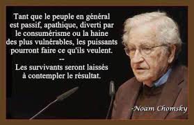 Citation de géopolitique des médias de Noam Chomsky