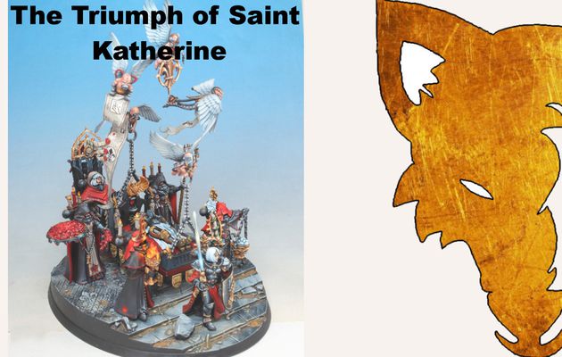 Commission painting: The trimuph of saint kathrine 