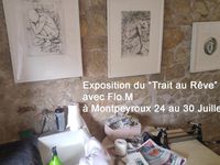 Exposition "Du trait au rêve" Flo.M à Montpeyroux