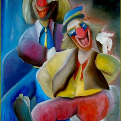 Clowns en peinture -  Dante Malori