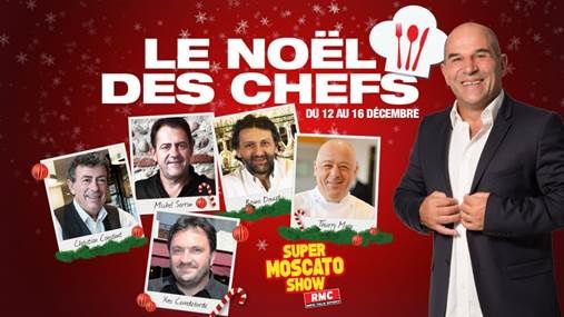 Le Super Moscato Show reçoit cinq célèbres chefs de la cuisine française. 