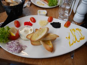 Notre repas sur le marché