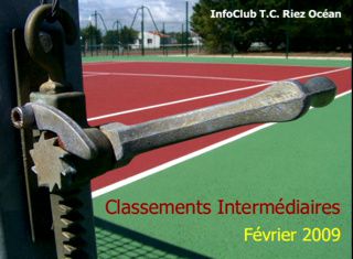 Classements intermédiaires - Février 2009