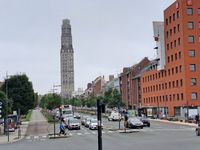 Amiens, La tour Perret les hortillonnages, et la cathédrale