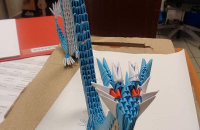 Dragon 3D origamis