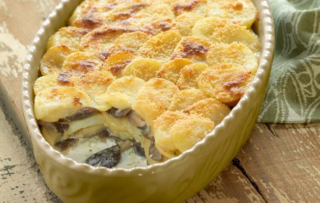 Gratin pomme de terre au cepes