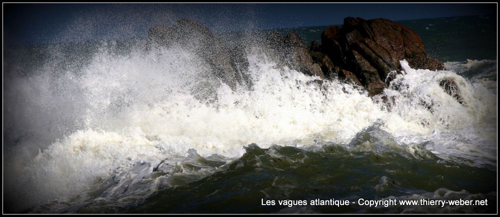 Les vagues atlantique - Panoramiques - Côte Sauvage Le Croisic - Batz-sur-Mer - Photos Copyright Thierry Weber