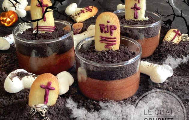 Mousse au chocolat d’Halloween 