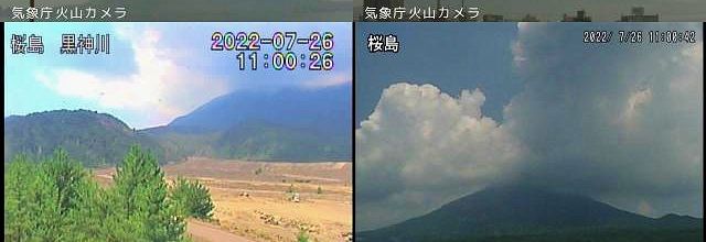 Actualité du Sakurajima, du Popocatépetl et du Sabancaya.