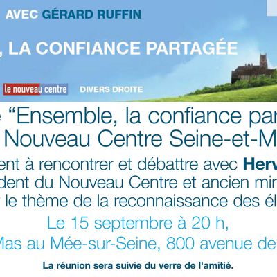 Hervé Morin en Seine-et-Marne