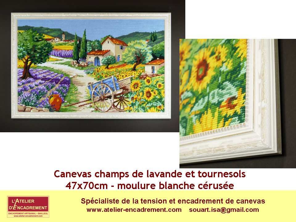 Faire encadrer un canevas