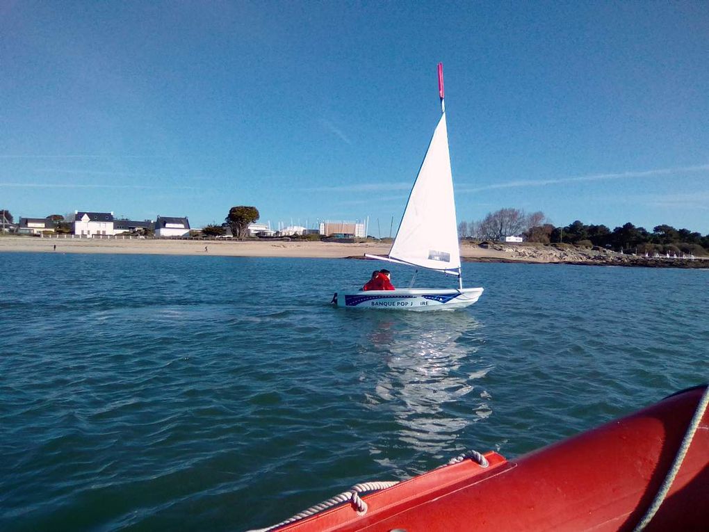 2ème séance de voile, lundi 26 mars: Sea, wind and sun !!!