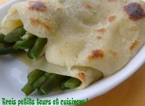 Haricots verts en canelloni citronné