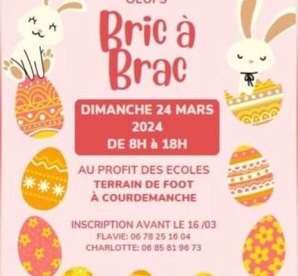 24 mars 2024 : Bric à brac à Courdemanche