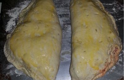 La calzone à l'ail et au chorizo