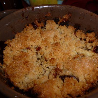 Crumble pommes / chocolat (thermomix ou pas)