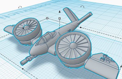 Modélisation des différentes versions de gyrocoptères squat pour Epic