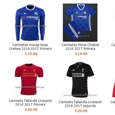 Comprar camisetas baratas de futbol 2017