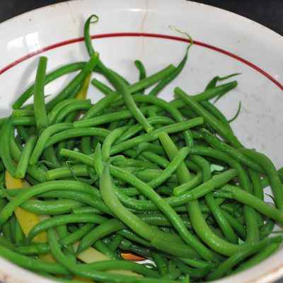 Mes premiers haricots verts ....