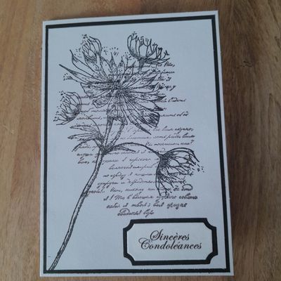 DIY - Carte de condoléances..