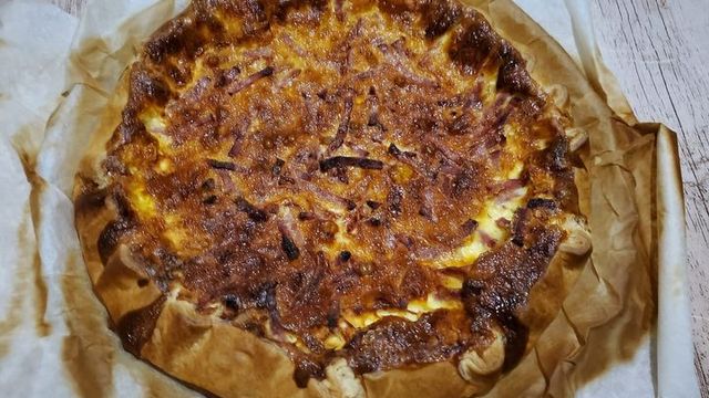 Quiche rustique bacon fromage