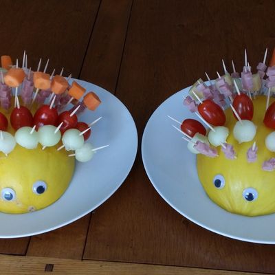 Melon façon hérisson apéro