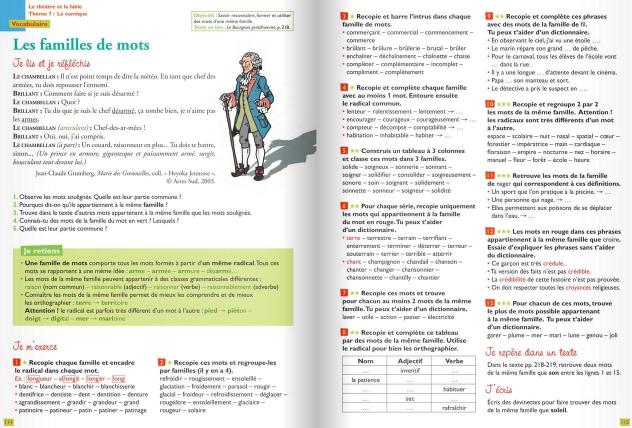 Mot Dela Meme Famille Que Habiter Caribou - LE BLOG DE LA CLASSE