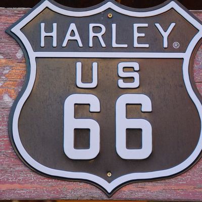 route 66 en Harley et des Harley made USA