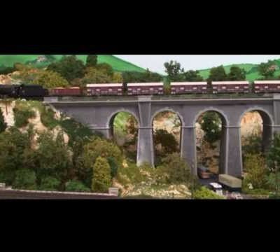 Train miniature HO Chalindrais ligne 2 (2ème réseau d'André Gay) vidéo 42