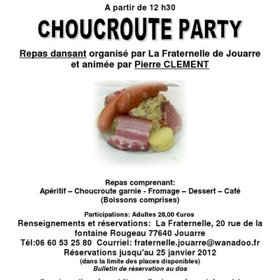 Choucroute-Party le 29 janvier 2012